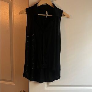 Paper Crane Black Sleeveless Tank Top